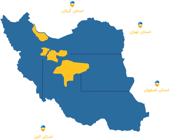 خدمات کاراباما در استان تهران، البرز، گیلان و اصفهان