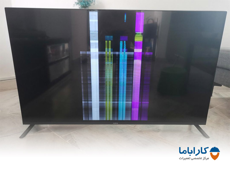 اضافه شدن رنگ غیر عادی در صفحه نمایش تلویزیون