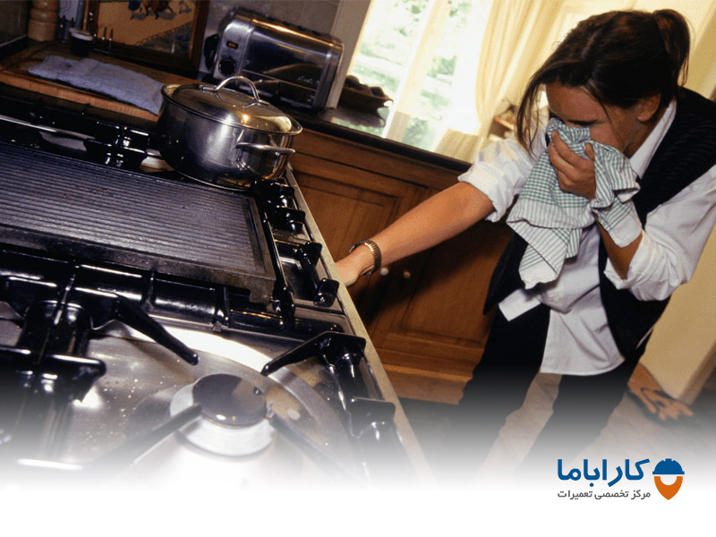 نشانه های نشت گاز از اجاق گاز