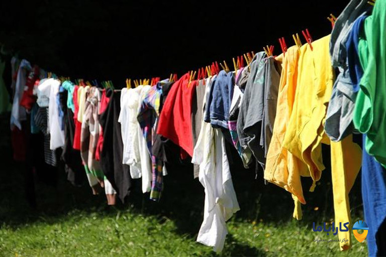 خشک کردن لباس‌ در هوای آزاد