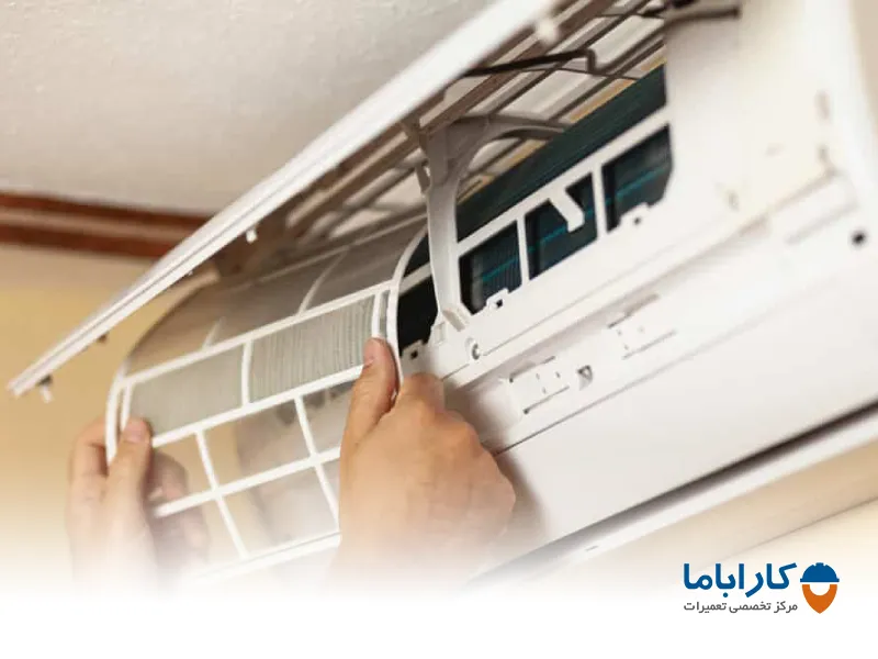 گرفتگی فیلتر هوای کولر گازی