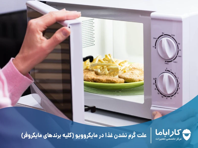 علت گرم نشدن غذا در مایکروویو (کلیه برندهای مایکروفر)