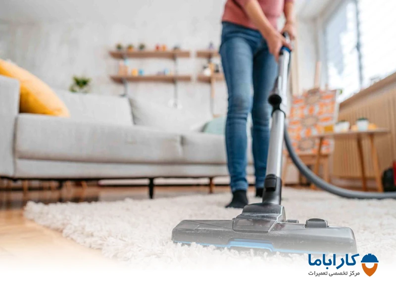 انسداد رول برس و لوله جاروبرقی